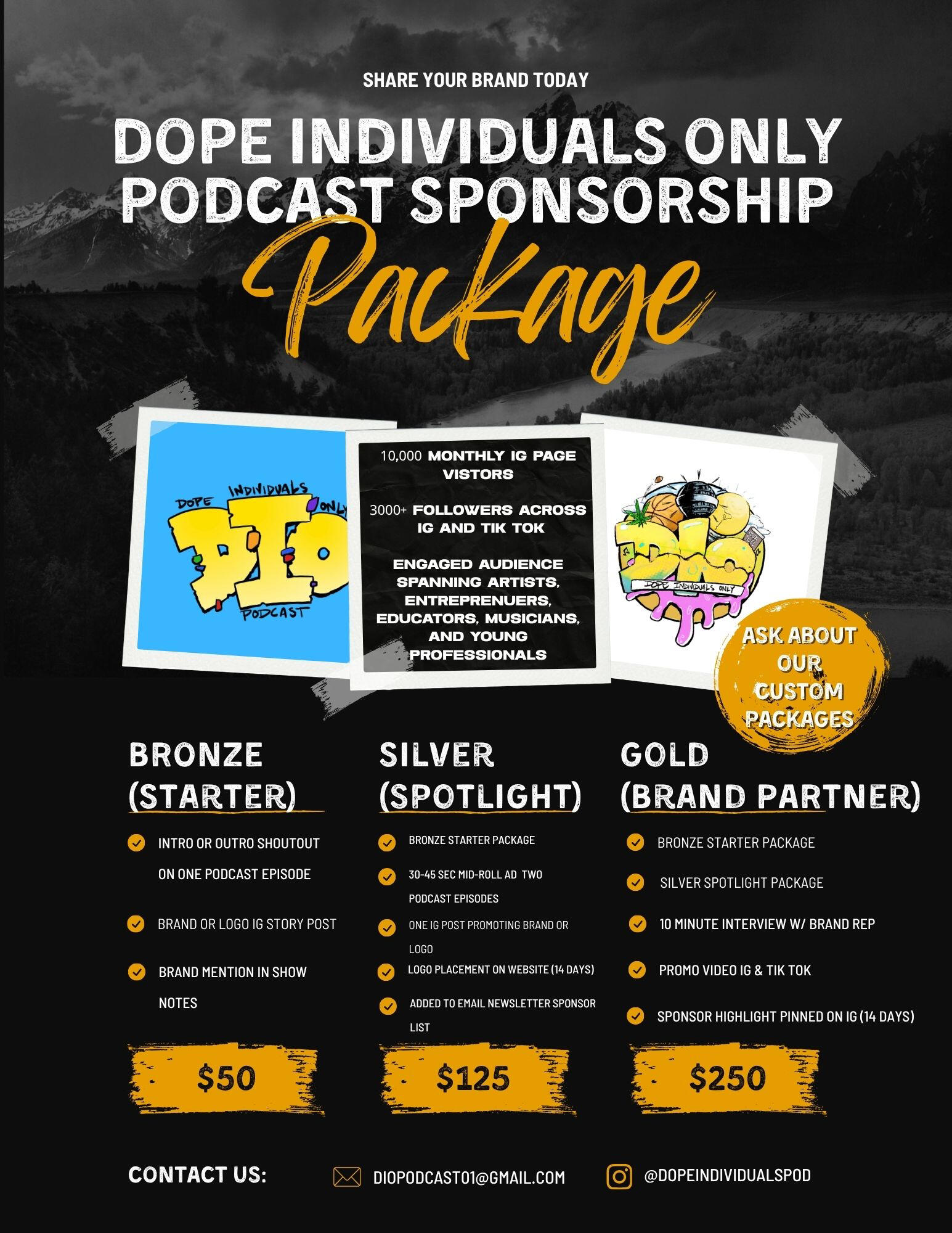 Sponsor an Episode Sponsor an Episode